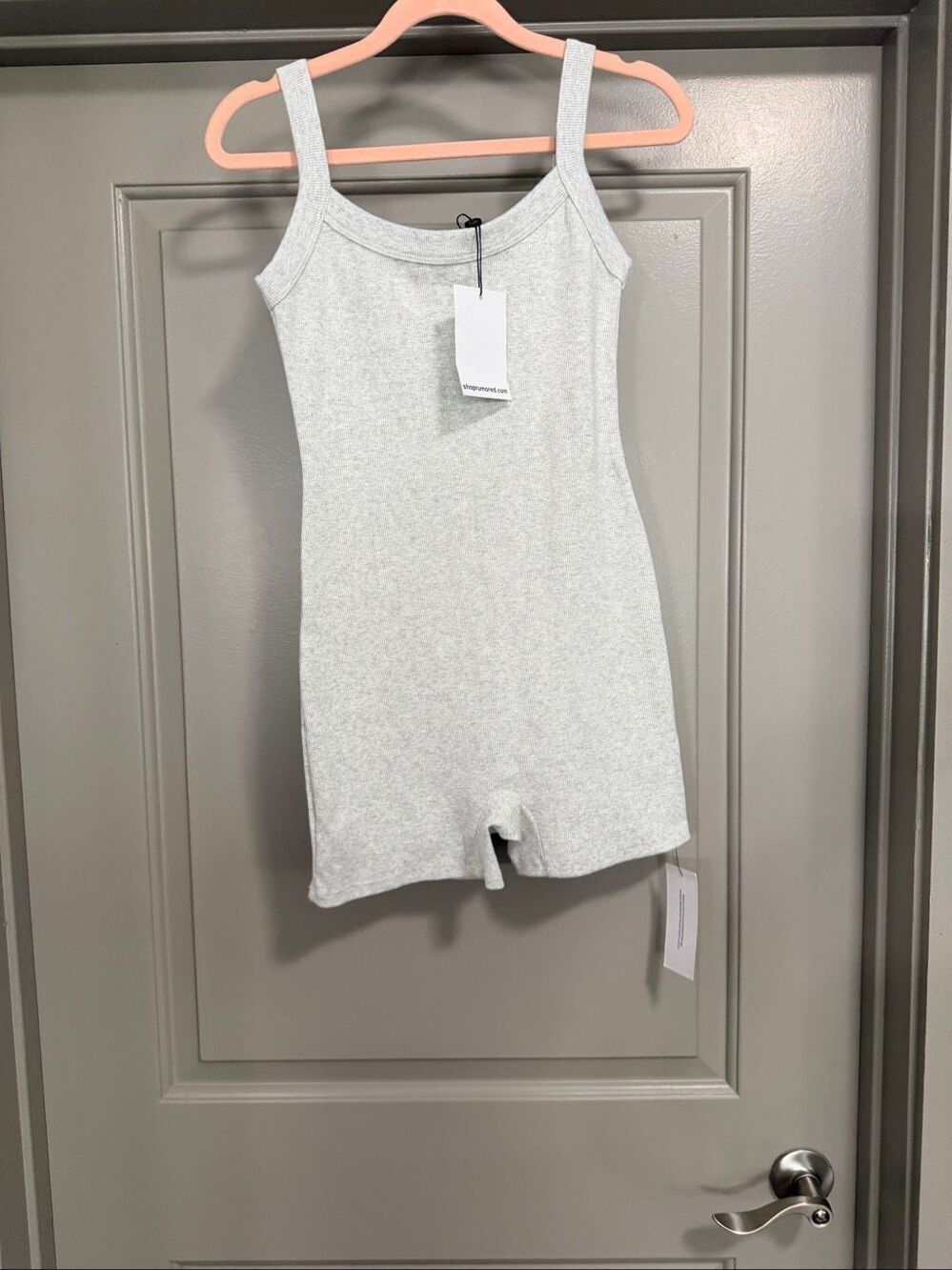 Rumored Women Size Medium M Gray Sunwashed Carrera Romper New With Tags Playsuit